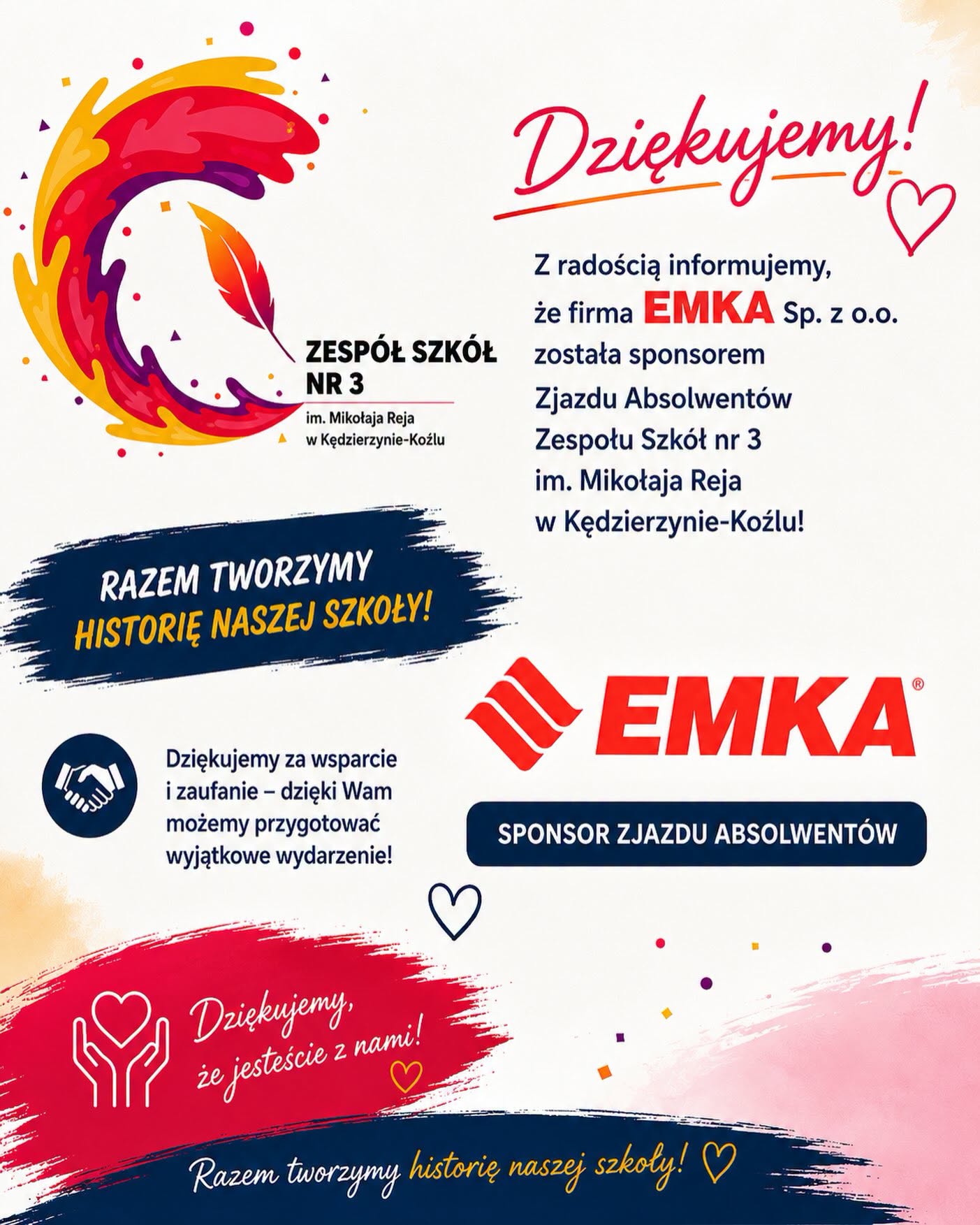 EMKA S.A. – sponsor zjazdu absolwentów