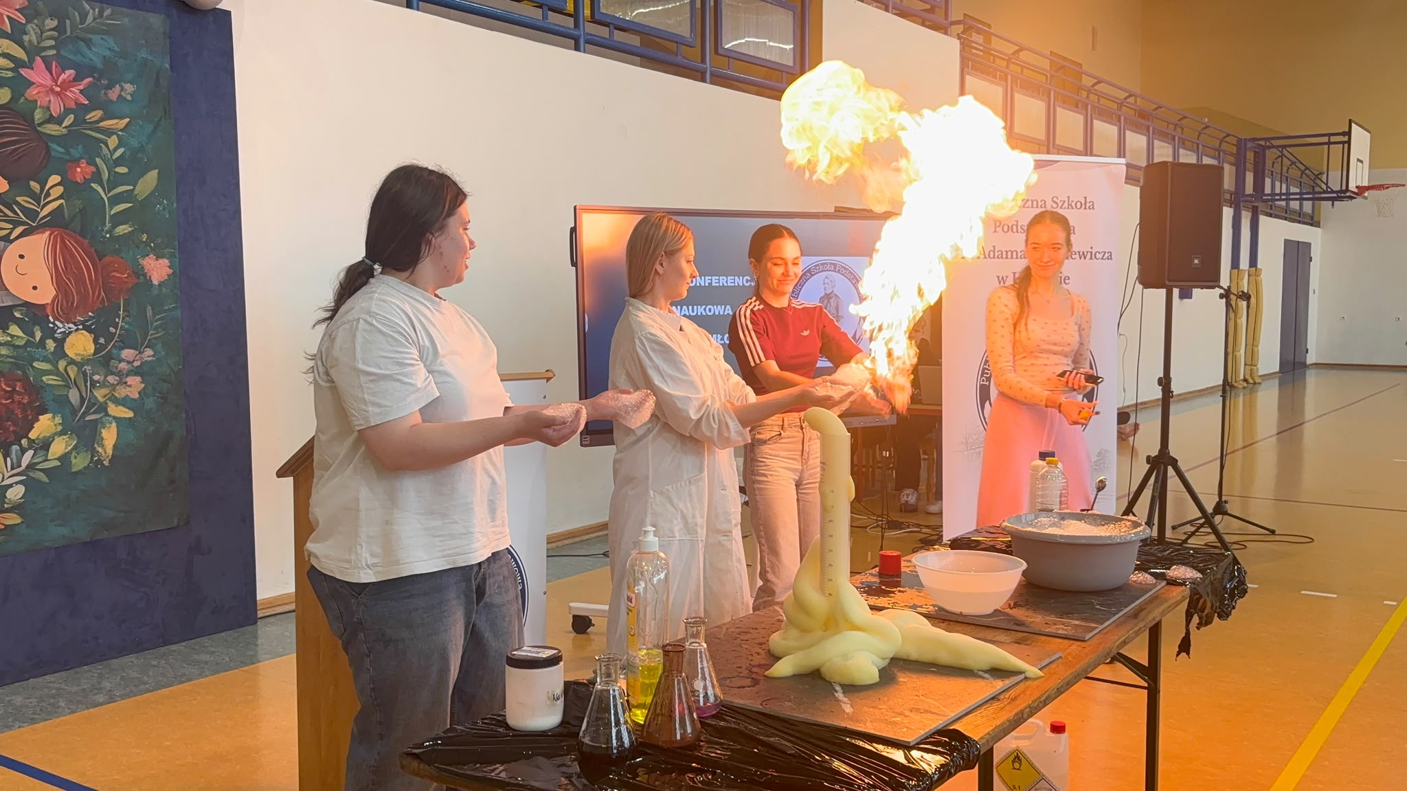 Nasze uczennice podczas II Mini Konferencji Chemicznej