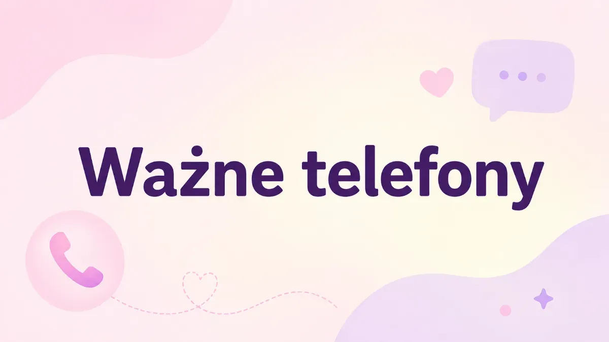 Ważne telefony